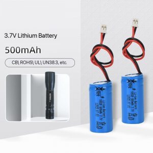 500mAh 3.7V Lithium Battery with Protection Board and Lead for Strong Light Flashlight Water Gun Remote Control Car Toy