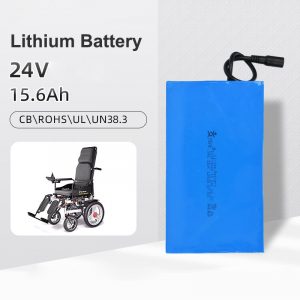 18650 Lithium Ion Batteries Pack with Cable 3.7V 7.4V 12V 24V High-capacity Battery for Electric Wheelchair