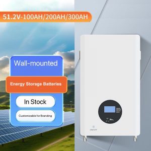 51.2V 100Ah 200Ah 300Ah Wall-mounted/Stackable Energy Storage Batteries Lithium Ion Batteries Pack Home Solar Energy Storage System