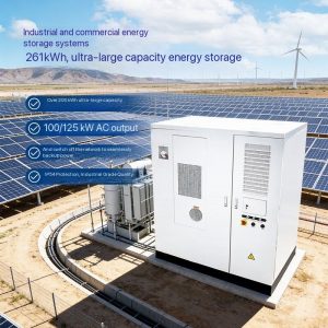 Custom 261kwh Commercial and Industrial Energy Storage System Solar Photovoltaic Lithium Iron Phosphate Battery Commercial Energy Storage Cabinet